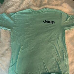 Size medium teal Jeep t-shirt